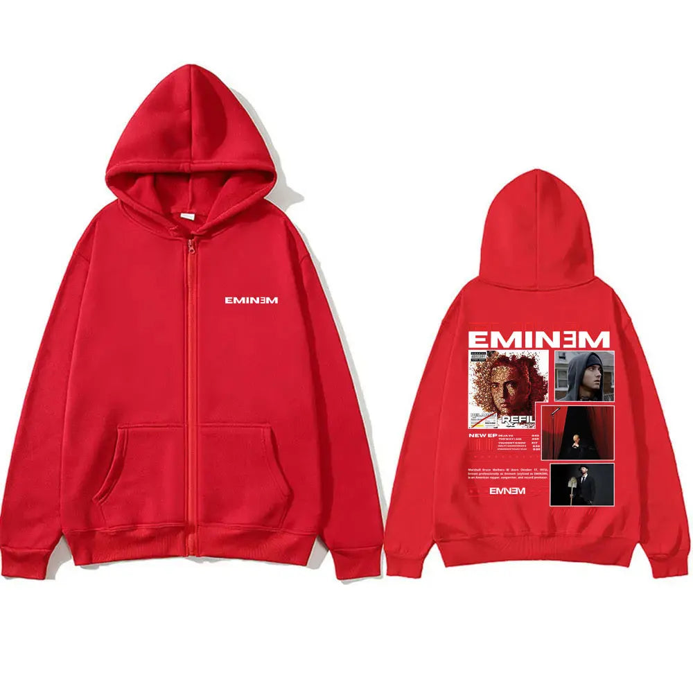 Rapper Eminem Zipper Hoodie