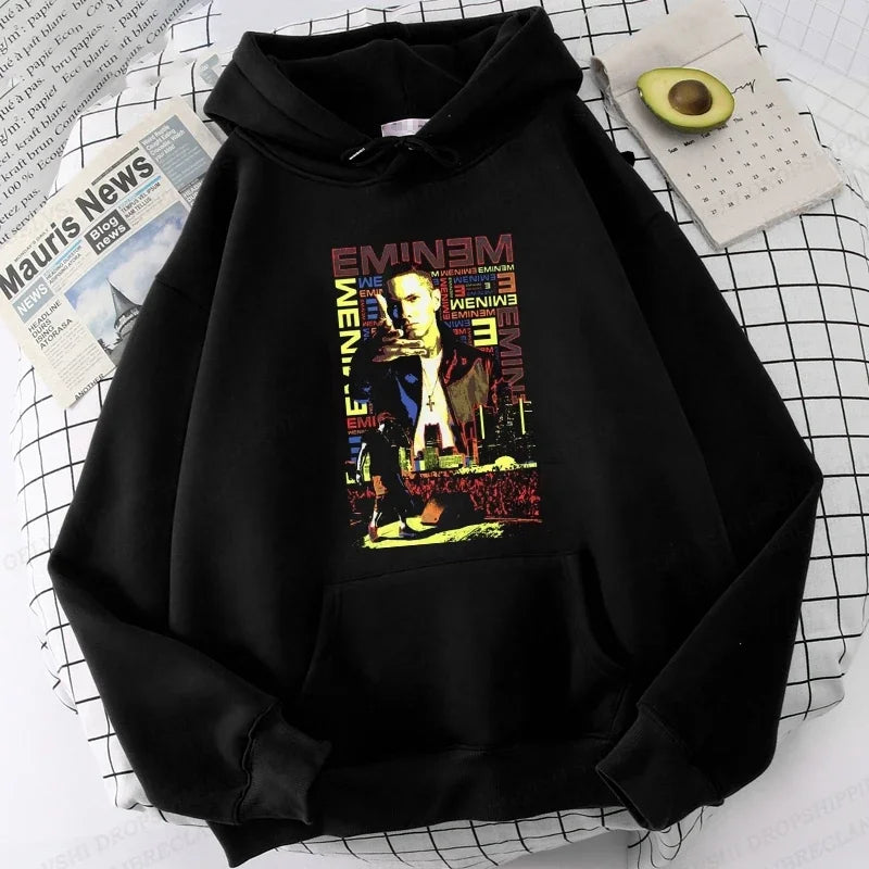 Eminem Print Hoodie Men