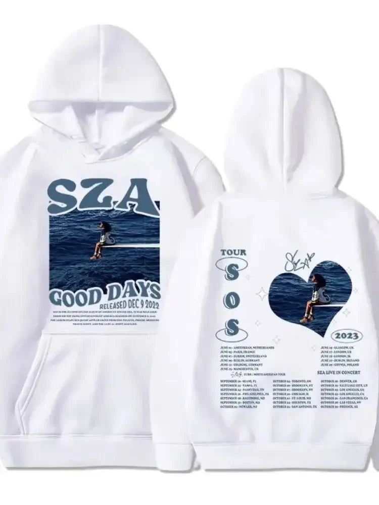 SZA SOS album printed hoodie