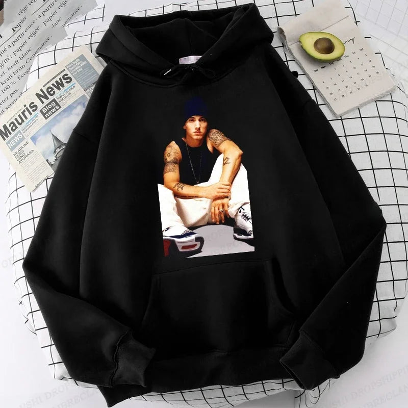 Eminem Print Hoodie Men