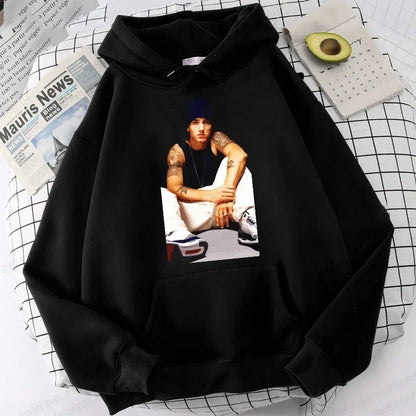 Eminem Print Hoodie Men