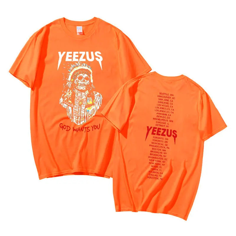 Men Women Hip Hop Vintage T-shirt Oversized