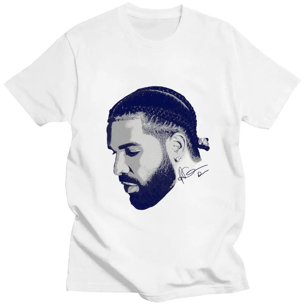 Vintage Rapper Drizzy Drake Print T-shirt