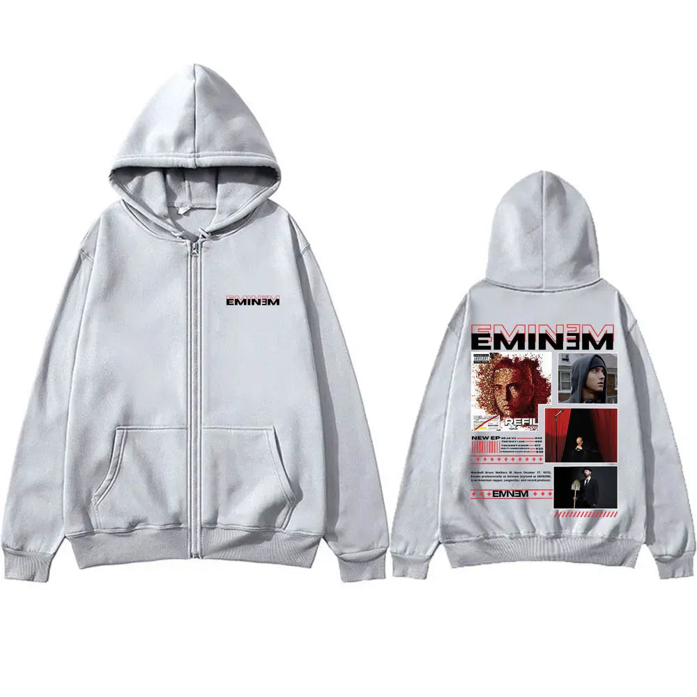 Rapper Eminem Zipper Hoodie