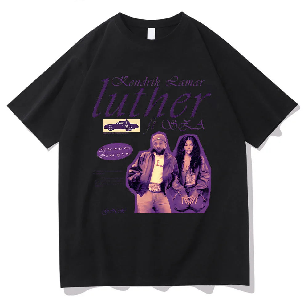 SZA Kendrick Lamar TShirt Luther Album Tees