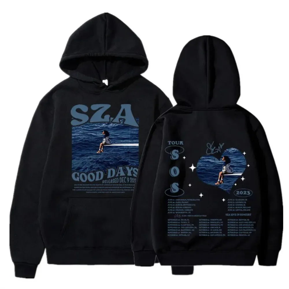 SZA SOS album printed hoodie