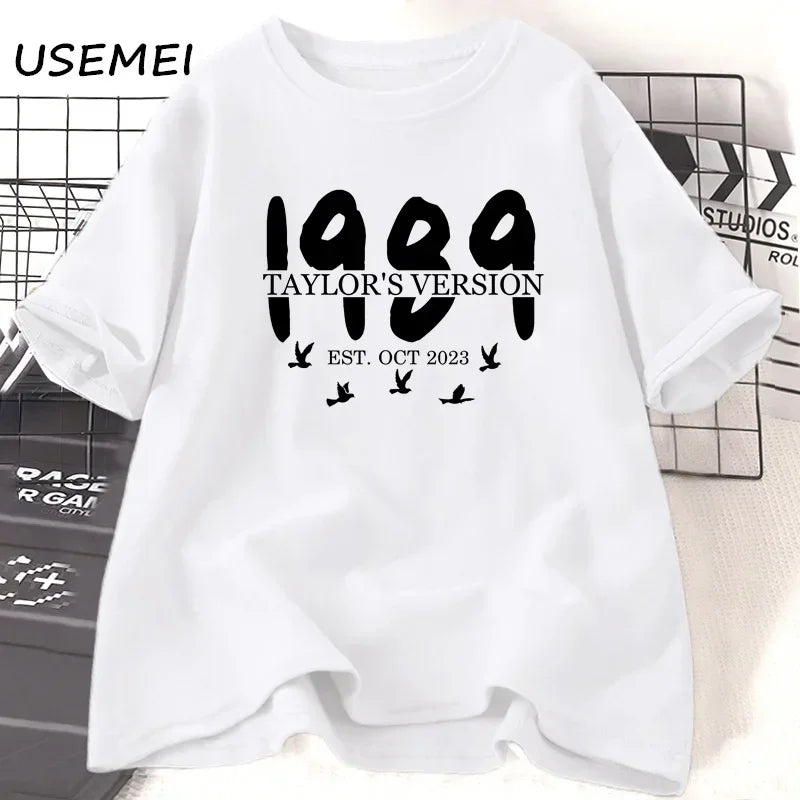 Taylors 1989 Swiftie Merche Era T-shirts for Women Streetwear O Neck Summer Short Sleeve Womens Clothing Tees Unisex Oversized