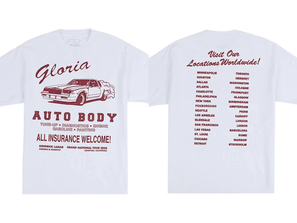 SZA Kendrick Lamar 2025 Global Tour Printed T-Shirt
