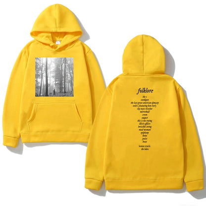 Taylor Music Album Folklore Print Hoodie