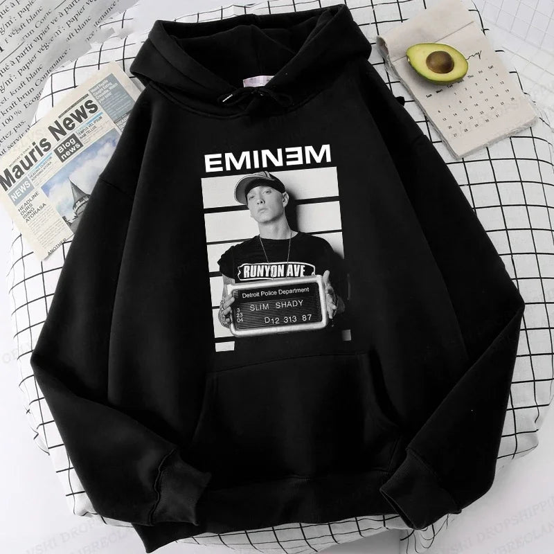 Eminem Print Hoodie Men