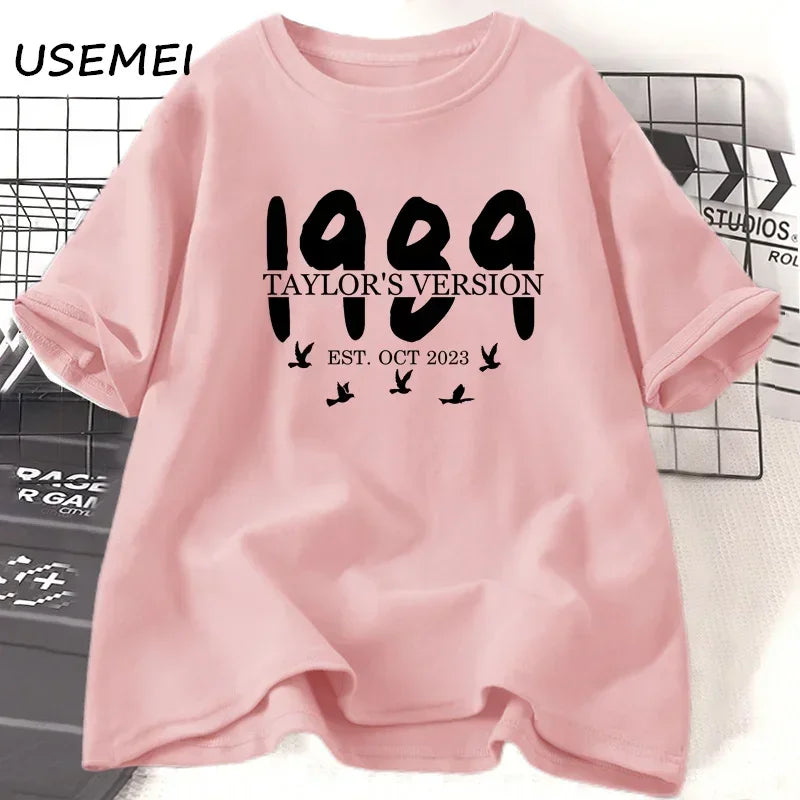 Taylors 1989 Swiftie Merche Era T-shirts for Women Streetwear O Neck Summer Short Sleeve Womens Clothing Tees Unisex Oversized